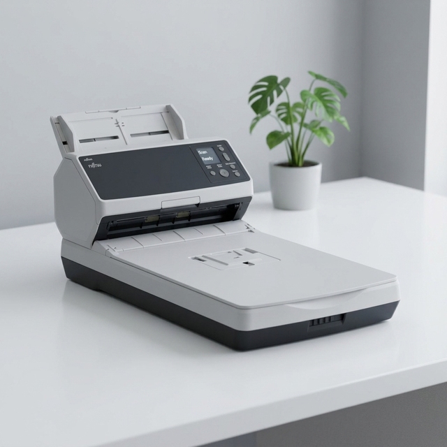 FI-8290 90ppm 180ipm A4 ADF Flatbed Combo Document Scanner Duplex 600dpi Dual CIS USB 3.2 Gigabit Ethernet Office