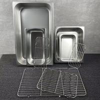 Tutup Panci Gastronorm Joincreate JC-FSP-1020 dari Baja Tahan Karat Food Grade, Wadah Makanan 1/6*6.5cm 177g, Portabel, Berkualitas Tinggi untuk Hotel