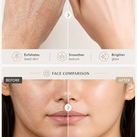 Gommage visage et corps à la vitamine C, exfoliant et éclaircissant la peau, unifiant le teint, nettoyage en profondeur, nourrissant, lissant la peau, débouchant les pores