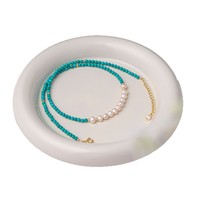 Nouveau Collier Ras du Cou Chinois de Luxe Léger en Perles d'Eau Douce Naturelles et Turquoise Fait Main, Vente en Gros 2026