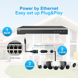 Expédition rapide depuis les États-Unis, enregistreur vidéo réseau 16 canaux NVR PoE 4K 12MP, détection intelligente des personnes et des véhicules, multilingue - Product Image 3