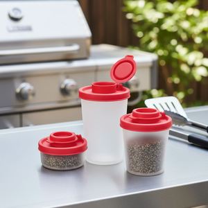 Custom New <b>Spice</b> <b>Jars</b> With Caps Clear Plastic Seasoning Bottles Round Food Safe Storage Containers for Travel Kitchen - Product Image 1