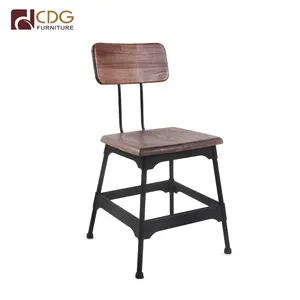 Ensemble de chaises et Tables en bois, meubles de Restaurant en métal, 12 pièces