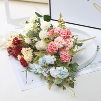 Fleurs artificielles réalistes faites à la main en plastique, Hortensias Mary MY-Mary Hydrangea, Décoration pour la maison, mariage, Pâques, Accessoires de photographie