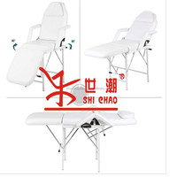 Table de massage portable pliable à cadre métallique épaissi et réglable pour salon, spa, salle de sport, hôtel