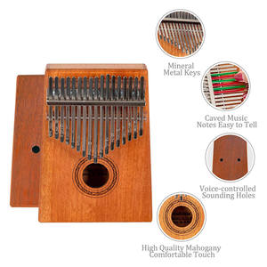 Suministro de fábrica Kalimba 17 <span class=keywords><strong>teclas</strong></span> pulgar Piano Gecko Kalimba Musical a la venta - Product Image 5
