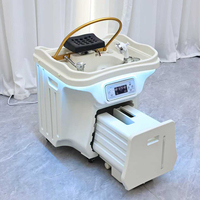 Équipement de salon de coiffure haut de gamme, bac à shampooing à circulation d'eau, moderne, sans plomberie, lavabo de spa pour la tête avec réservoir d'eau