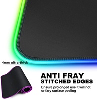 Tapis de souris personnalisé étendu Tapis de souris RGB Gaming Color Paper Box Durable Heat Transfer Rubber Non Slip Mouse Wrist Pad Rohs Ce