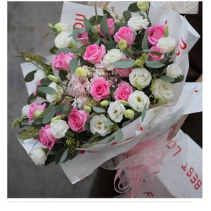 סגנון קוריאני בסגנון בתולת ים זוהר נצנצים פנינה חרוזים שימר רשת חתונה זר פרחים - Product Image 4