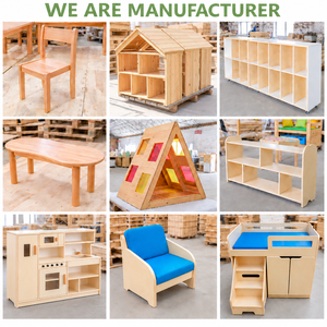 Set Tavolo e Sedie Pieghevoli in Legno per Asilo, Arredamento Montessori per Scuola Materna, Kit per Sessioni in Aula - Product Image 4