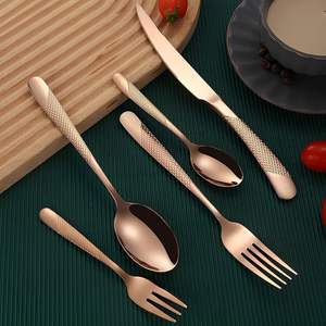 ชุดช้อนส้อมโลหะทันสมัย แข็งแรง ทนทาน รับความร้อนได้ เป็นมิตรกับสิ่งแวดล้อม เหมาะสำหรับงานแต่งงาน ใช้ในชีวิตประจำวัน ร้านกาแฟ บุฟเฟ่ต์ - Product Image 6