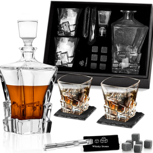 Carafe à Bourbon <span class=keywords><strong>Whisky</strong></span> et Verres <span class=keywords><strong>de</strong></span> <span class=keywords><strong>Dégustation</strong></span> <span class=keywords><strong>de</strong></span> 10 oz Personnalisés avec Gravure <span class=keywords><strong>de</strong></span> Logo, Coffret Cadeau pour Homme en Boîte en Bois - Product Image 2