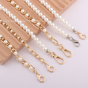Cadenas de Moda, Cadena de Perlas, Oro, Plata, Blanco, Gris Metálico, Perlas de Imitación, Collares, Accesorios de Joyería DIY, Unisex - Product Image 1