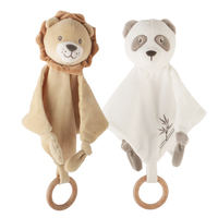 Jouets en peluche personnalisés peluche bébé couette couverture apaisante jouet bébé crochet couverture de sécurité serviette apaisante