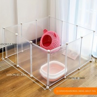 Clôture pour animaux de compagnie Cage intérieure pour chien Petite porte d'isolation moyenne pour maison Clôture pour animaux de compagnie Chenil Cage pour chien