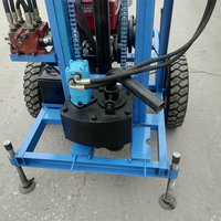 Portable 100M Manuel Diesel Forage Puits D'eau De Forage Machine Mini Petit Noyau Rock Drill Empilage Moteur Nouvelle Condition Ferme