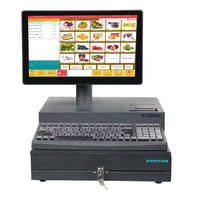 SUNSON SP07 Ordinateur de bureau tout-en-un 15,6 pouces Écran tactile Windows/Android POS avec tiroir-caisse Imprimante thermique 58 mm