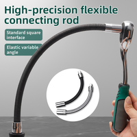 Adaptateur de rallonge de douille d'entraînement, tige de connexion, tête de conversion d'arbre flexible, clé à cliquet à couple élevé, OEM en acier allié 1