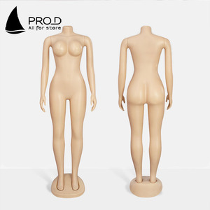 Mô hình toàn thân chống đỡ với ngực lớn và rắm lớn lên, hình nộm bằng nhựa không đầu được sử dụng trong các cửa hàng quần áo - Product Image 2