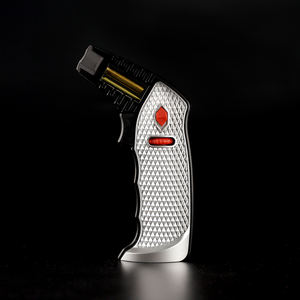 Модный ветрозащитный Многофункциональный газовый многоразовый металлический цинковый сплав прикуриватель пистолет факел пистолет зажигалка - Product Image 5