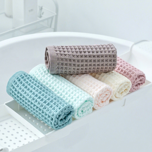 Soft Absorbent 40g 100% Cotton Waffle Weave <strong>Small</strong> Square <strong>Hand</strong> Face <strong>Towel</strong> Adult 34*34cm - Product Image 2