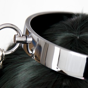 Femminile Del Collare di Metallo Rotonda Bar con Morsetti Per Capezzoli Sexy Toys BDSM Bondage Gear Collo Collari Fetish Giocattolo Del Sesso - Product Image 6
