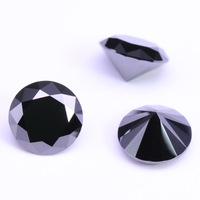 Moissanita suelta para fabricación de joyas, Diamante redondo de 1-5 quilates, verde, negro, Morado, amarillo, rosa y rojo, VVS1