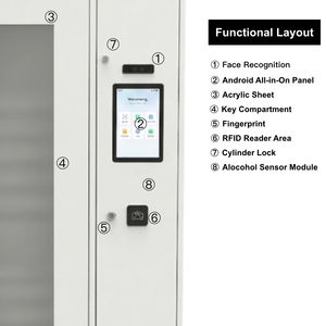 120 Système de gestion et de contrôle intelligent électronique pour armoire à clés sécurisée avec reconnaissance d'empreintes digitales et faciale, pour véhicules et espaces professionnels - Product Image 2