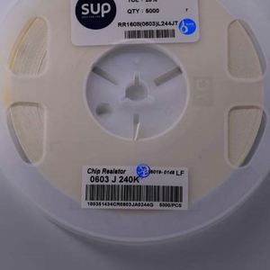 Factory Direct RR1608 0603L244JT 0603 1608 Resistors Chip Resistors SMD Resistors 240Kohm 5% 1/10W Thick Film Resistor - Product Image 1