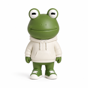 Figurine PVC personnalisée écologique en forme de grenouille, série de jouets en boîte mystère, miniature de mascotte de bureau - Product Image 1