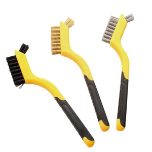 Double-headed Mini Wire Brush 7-inch Steel Wire Nylon Bristle Tool Brush For Hardware Cleaning And Rust Removal - Product Image 4