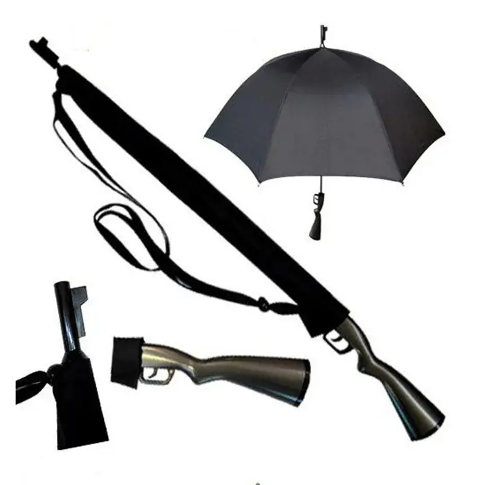 Mannen En Jongen Favoriete Reclame Speciale Ontwerp Custom Auto Open Straight Pistool Handvat Vorm Rifle Umbrella Gun