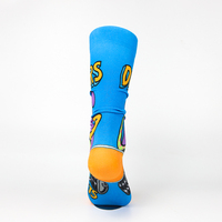 Chaussettes de compression OEM Custom Logo Sport Crew pour hommes femmes Haute qualité 360 degrés Sublimation imprimé Chauffage Design personnalisé