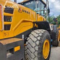 Chargeuse sur pneus LG L956F d'occasion à prix abordable, capacité de la benne 5T, poids opérationnel 17200KG, engin de construction chinois d'origine