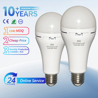 Ampoule LED rechargeable 9W 12W 15W, ampoule d'urgence rechargeable, culot E27 B22, ampoule d'urgence pour panne de courant à domicile avec capteur