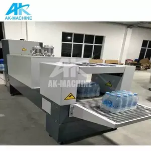 Máquina de encogimiento de calor PE de película plástica semiautomática para máquina de envasado de botellas de bebidas de agua