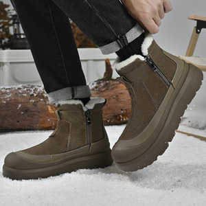 Botas de Nieve para Hombre Otoño/Invierno 2025, Forradas de Lana, Resistentes al Frío, Gruesas, Antideslizantes, Ligeras y Transpirables para Exteriores - Product Image 3
