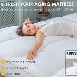 <span class=keywords><strong>Simmons</strong></span>-Alfombrilla plegable acolchada y gruesa personalizada, protector de colchón de punto antiácaros y antipolvo de 900GSM, cómodas almohadillas químicas - Product Image 2