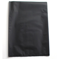 Sac plat en PE conducteur noir durable, anti-électrostatique, recyclable, pour accessoires de téléphonie mobile, écouteurs, anti-poussière, anti-lumière