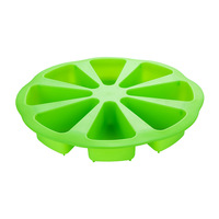 Moule à gâteau en silicone triangulaire géométrique 8 trous Facile à démouler Qualité alimentaire Résistant au four Utilisation domestique DIY Moule à chocolat