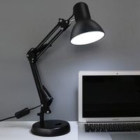 Réglable Blanc Petit Corps De Fer En Métal Lampe De Bureau Contemporain Clip-On Caractéristique Production En Usine Angle De Rotation Lumineux Doux