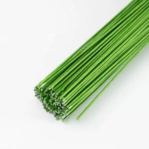 ก้านดอกไม้โลหะหุ้มกระดาษสีเขียว DIY 18 #   ลวดดอกไม้ประดิษฐ์สำหรับทำสวน ห่อด้วยกระดาษและเหล็ก สำหรับงานฝีมือ - Product Image 1