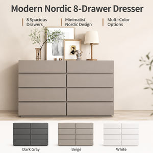 Modern Nordic <strong>8</strong> <strong>Drawer</strong> Luxury <strong>Chest</strong> <strong>of</strong> <strong>Drawers</strong> Cabinet Wooden Bedroom Living Room Storage Cabinet Furniture - Product Image 2