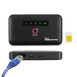 مصغرة CPE OLAX MF6875 4G جهاز توجيه مزود بنقطة اتصال LTE واي فاي راوتر لاسلكي 300 Mbps mifi مع RJ45 ميناء 2600 مللي أمبير بطارية جيب المحمول