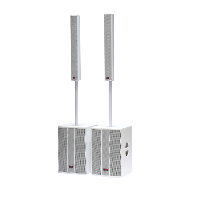 2000W Professional Powered Compact PA System Active Speaker System Built-in DSP Processor Allows Multiple Preset