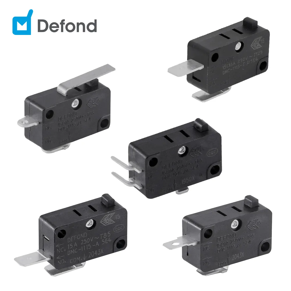 Defond Micro Switch DMC series 125VAC 250VAC Mini Micro Switch for air purification