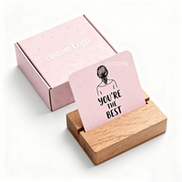 Cartes de motivation en papier mat écologique personnalisées OEM Citations inspirantes Cartes d'affirmation de soins personnels pour les femmes
