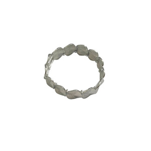 Bracelet en argent Sterling S925, patchwork circulaire géométrique, corde élastique, bijoux de mode de Style coréen pour femmes - Product Image 5