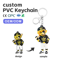 Op maat gemaakte PVC plastic sleutelhanger UV cartoon anime fruit designer land palm capsule Spanje ruimteschip Fiji mannen sleutelhanger waterdicht