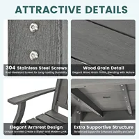 Vente en gros de meubles de jardin ensemble table et chaises d'extérieur avec trou pour parapluie adapté aux chaises et tables de café d'extérieur